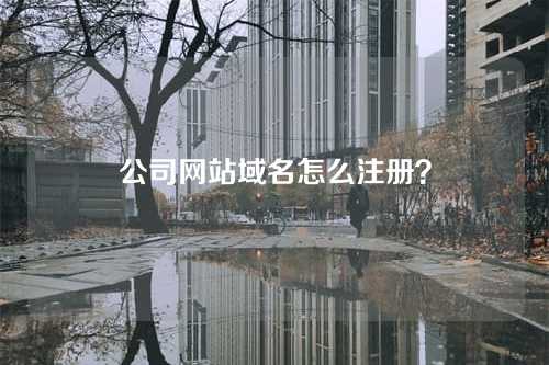 公司网站域名怎么注册？